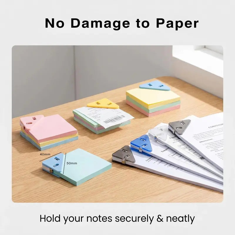 4-Pack Refillable Paper Clip Dispenser Set with 110 Assorted Clips