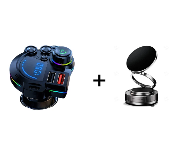 20W Multi-Port Fast Charger & Bluetooth Music Adapter – Revive Your Old Car with Smart FM Transmitter