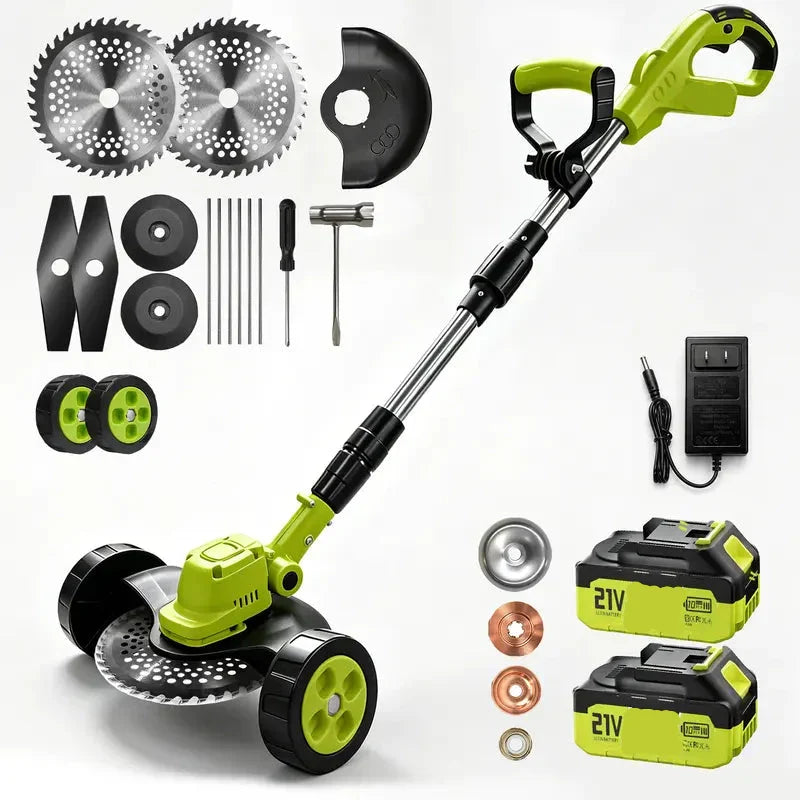 21V 3-in-1 Cordless String Trimmer--Edger & Mini Mower