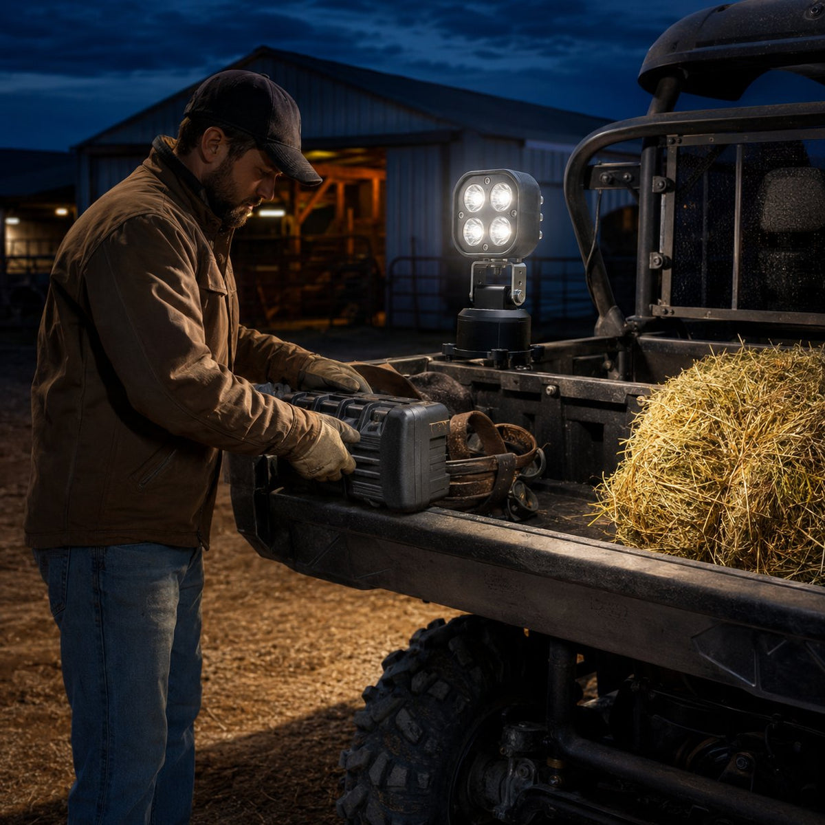 Omni-Directional 360-degree rotation LED Pod Light