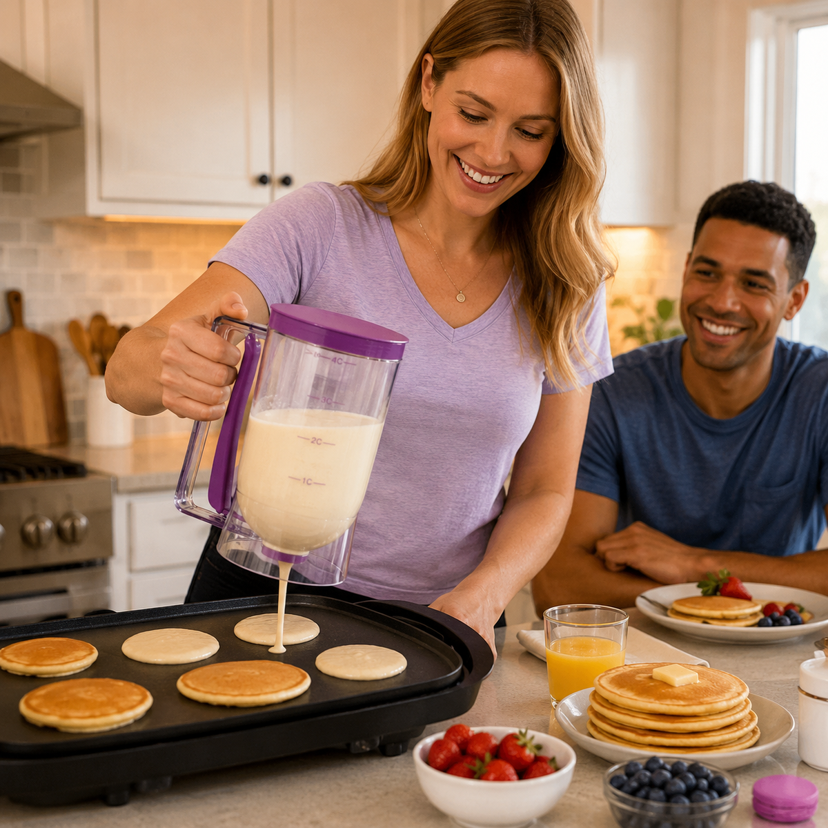 Easy-Pour Pancake & Cupcake Batter Dispenser