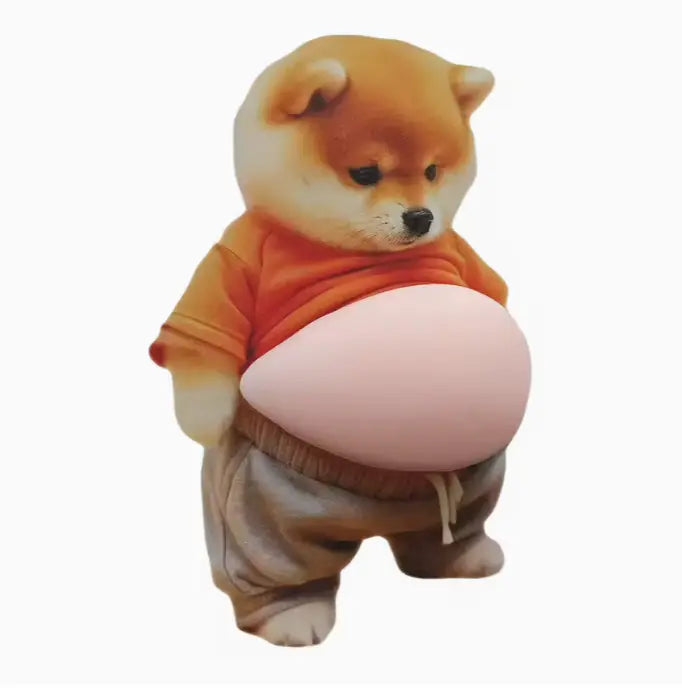 3D Dimensional Squeeze Shiba Inu Stickers