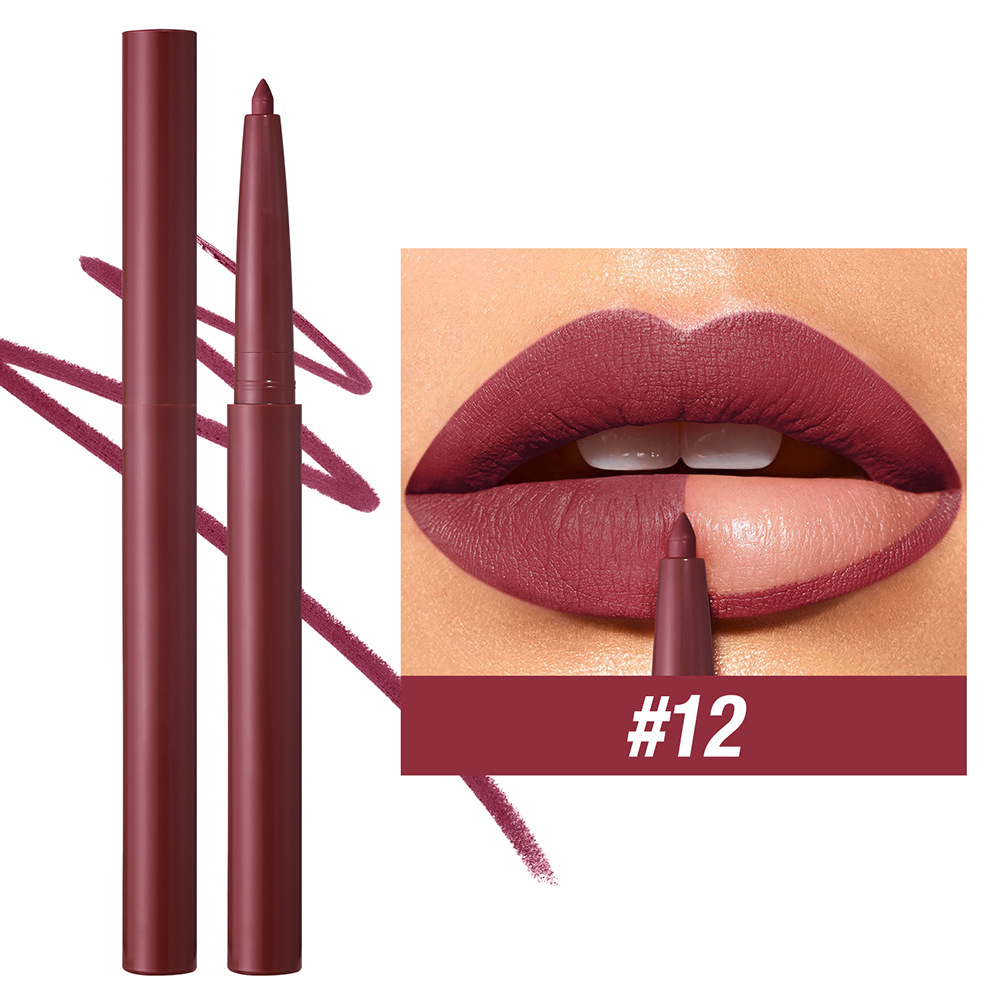 12-Color Matte Lip Liner Set- Define Your Lips with Confidence