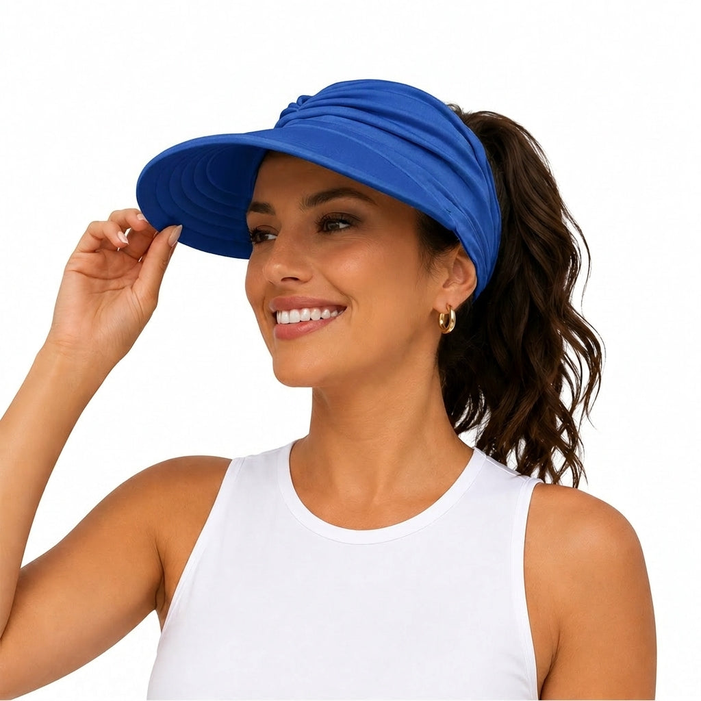Women's UPF 50+ UV-Protective Sun Hat with Open Top
