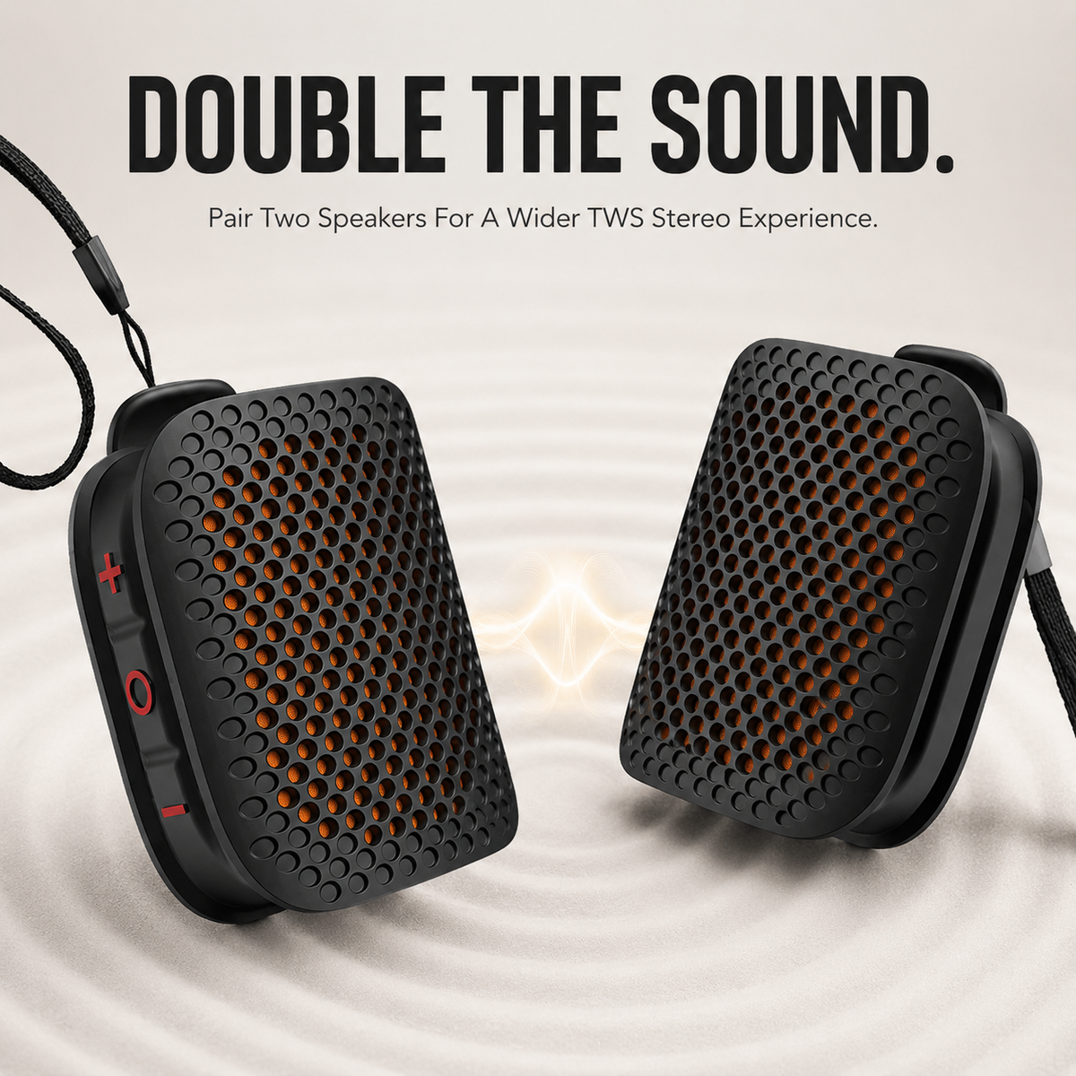 Magnetic Clip-On Bluetooth Speaker – IPX7 Waterproof, TWS Stereo & Ultra-Light 80g Wearable Design