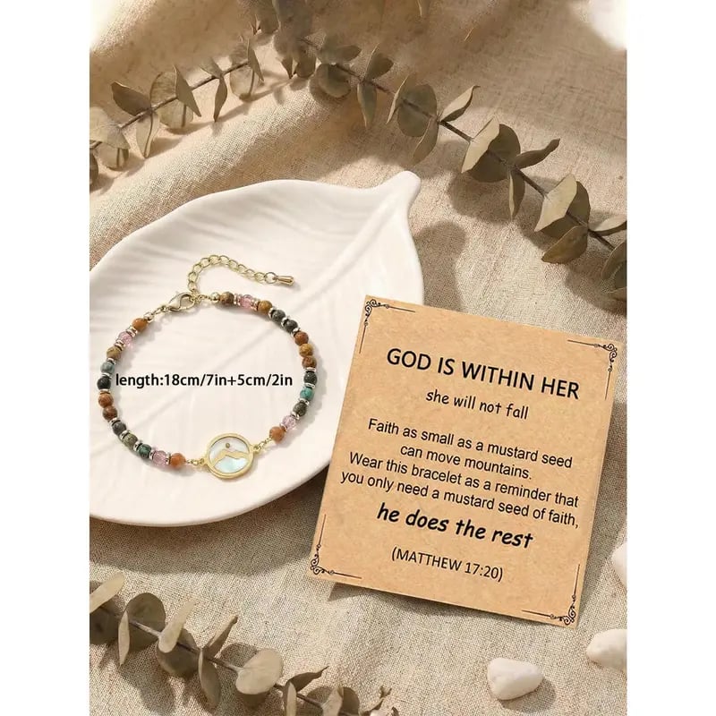 Mustard Seed Faith Bracelet – Matthew 17:20 Inspirational Christian Bracelet