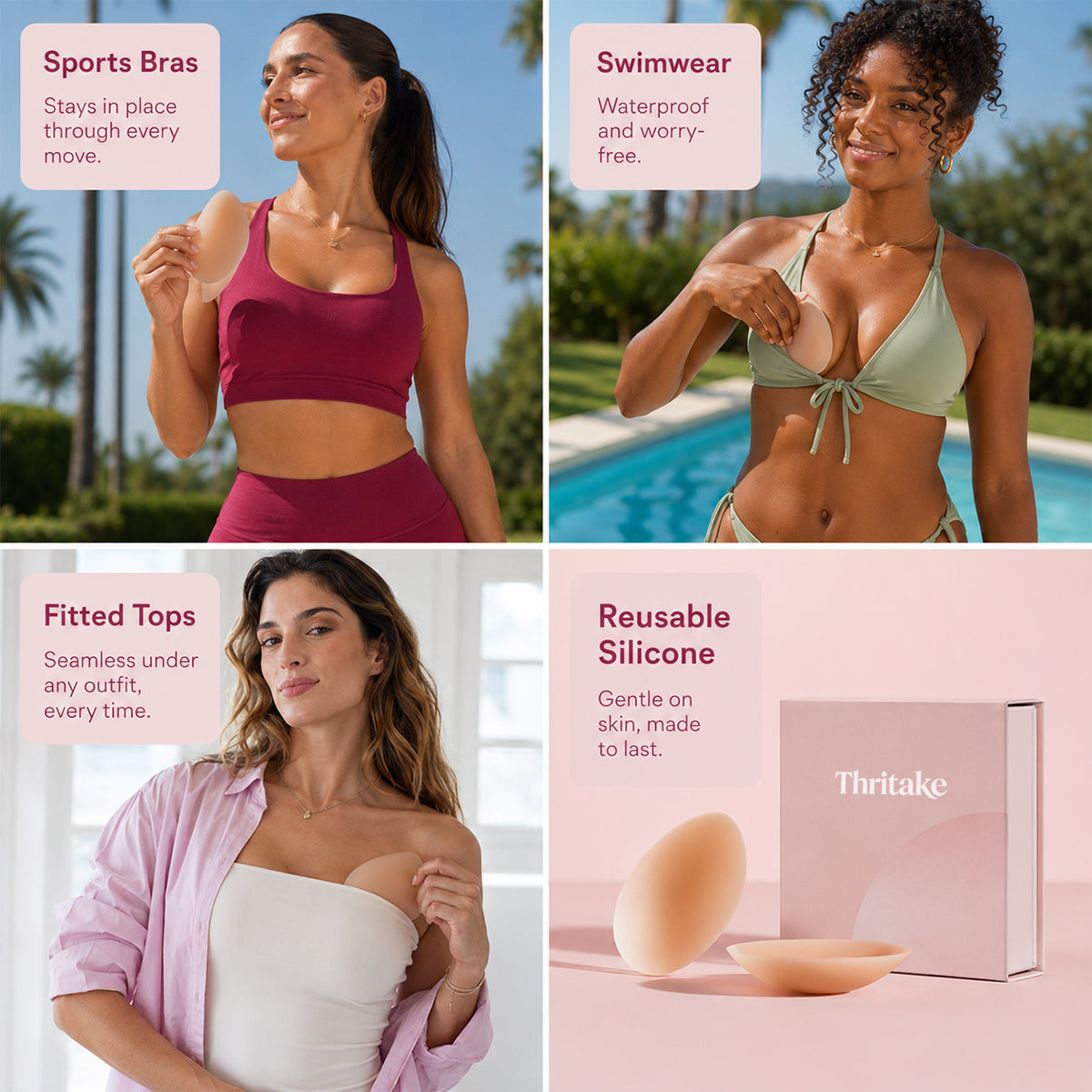Gym & Swim 2-Pack Waterproof Nipple Covers