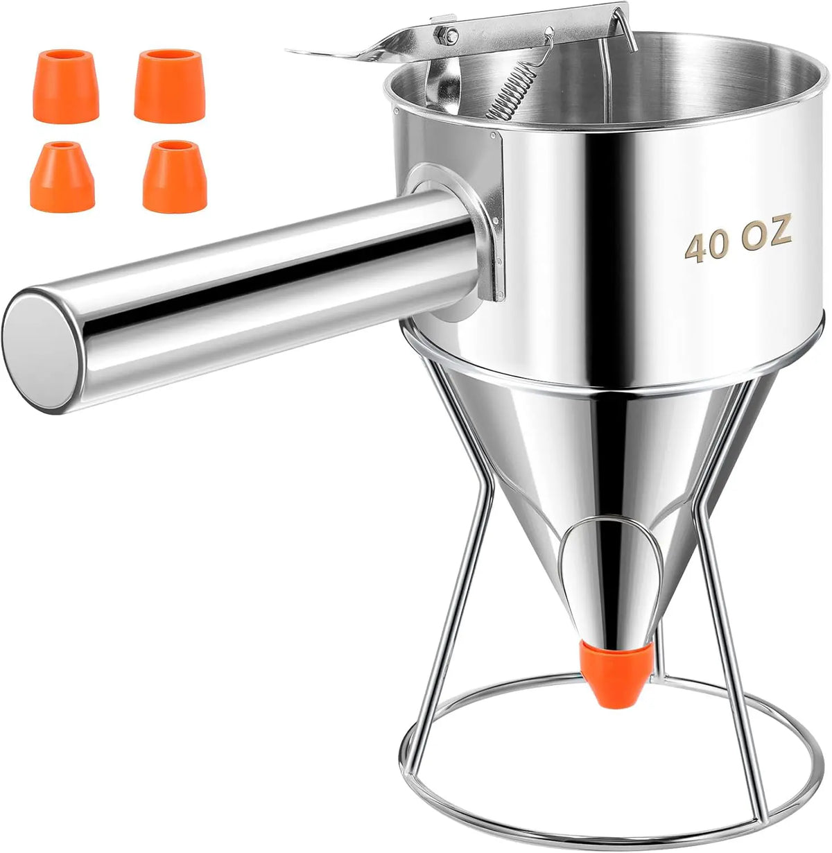 Easy-Squeeze Stainless Steel Batter Dispenser – Perfect Portions, Less Mess