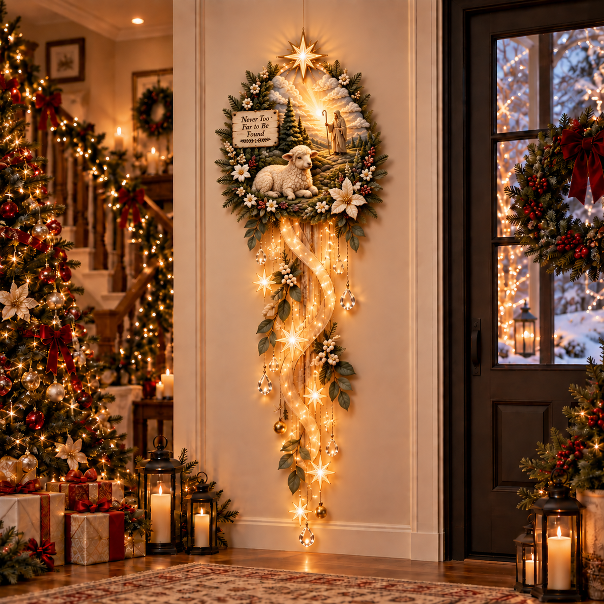 Nativity Starfall Wall Light – A Meaningful Christmas Glow