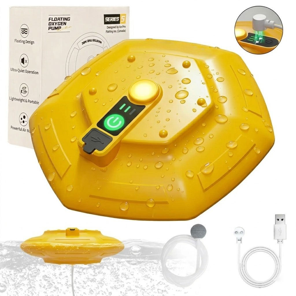 Portable Bait Aerator Pump – Rechargeable & Floating