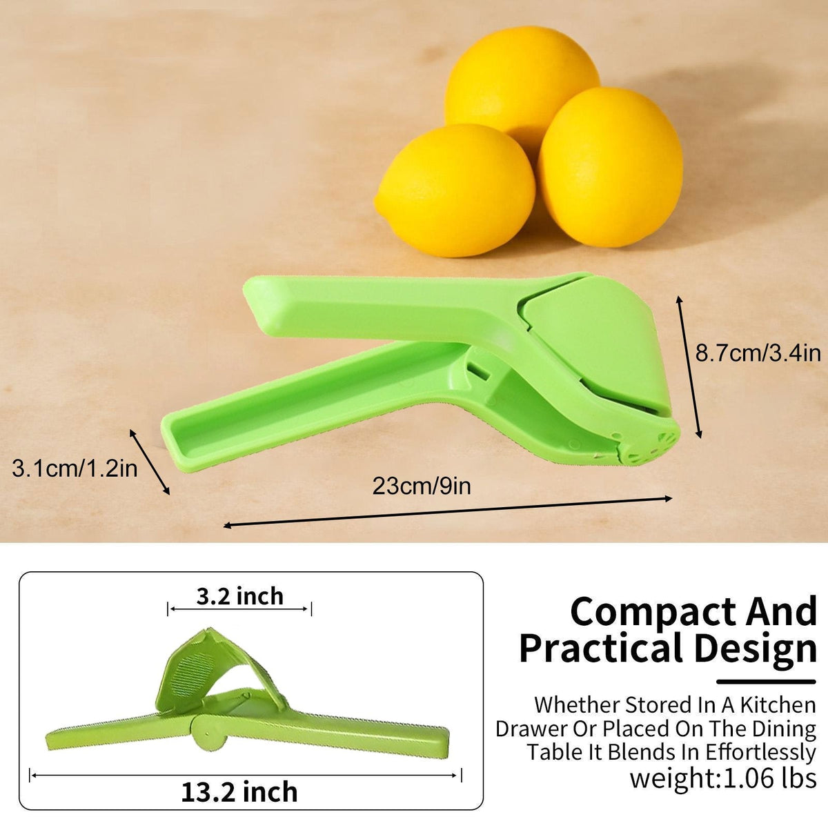 Citrus Squeezer | Stainless Steel or PP