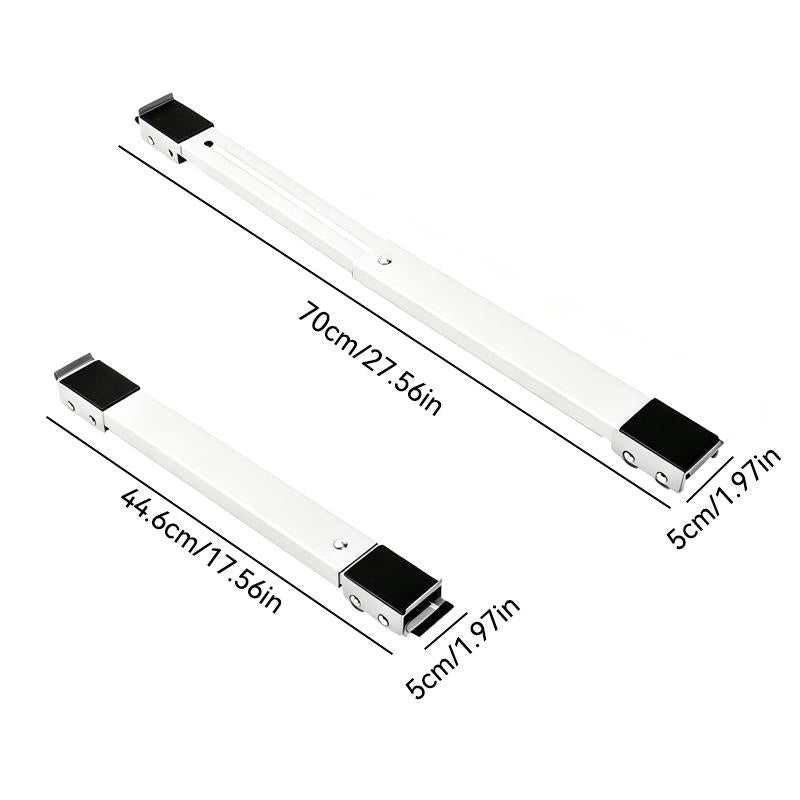 2-Pack Adjustable Telescopic Heavy Duty Metal Frame Appliance Moving Dolly