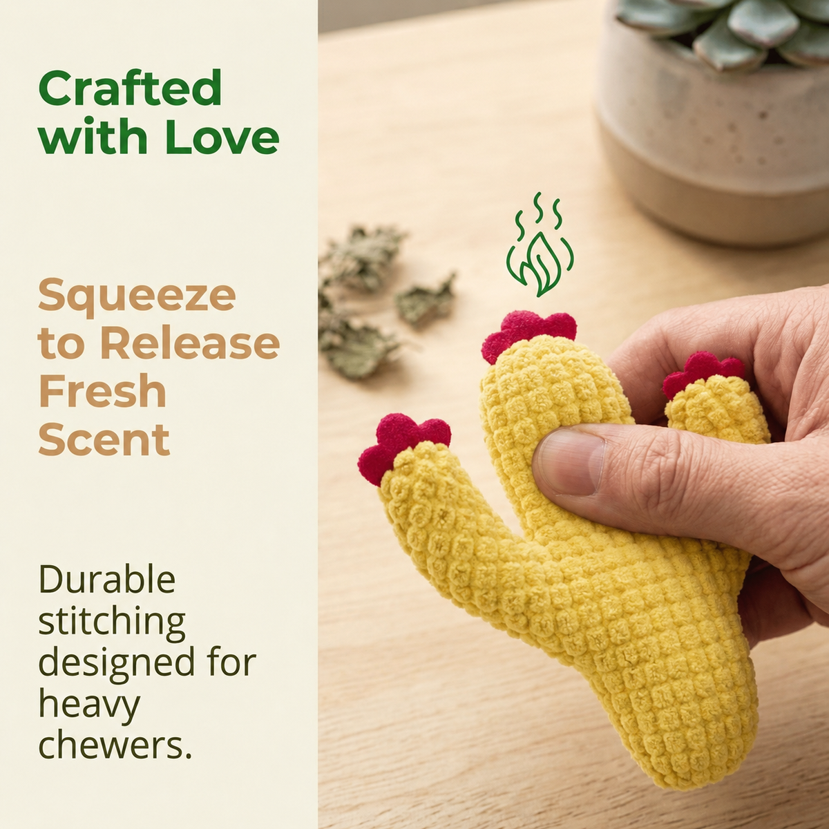 Last Day Promotion 49% OFF5pcHandmade Soft Cactus Kitten Chew Toys with Natural Catnip