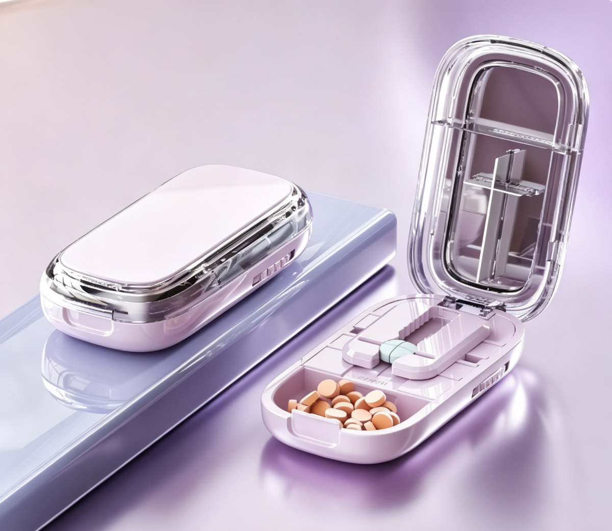 Portable Pill Cutter|Clean & Accurate Medicine Splitter