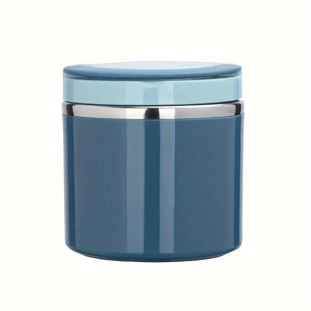 Stainless Steel Bento Style Boxed Lunch Box with Handle