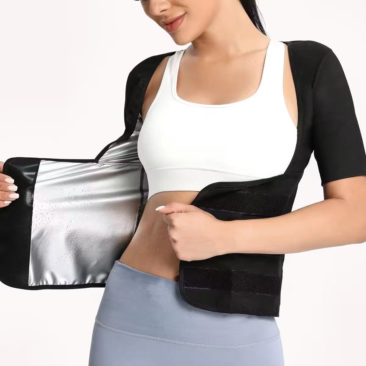 Women's Zip-Up Compression Shapewear Vest - Athletic Active Tops