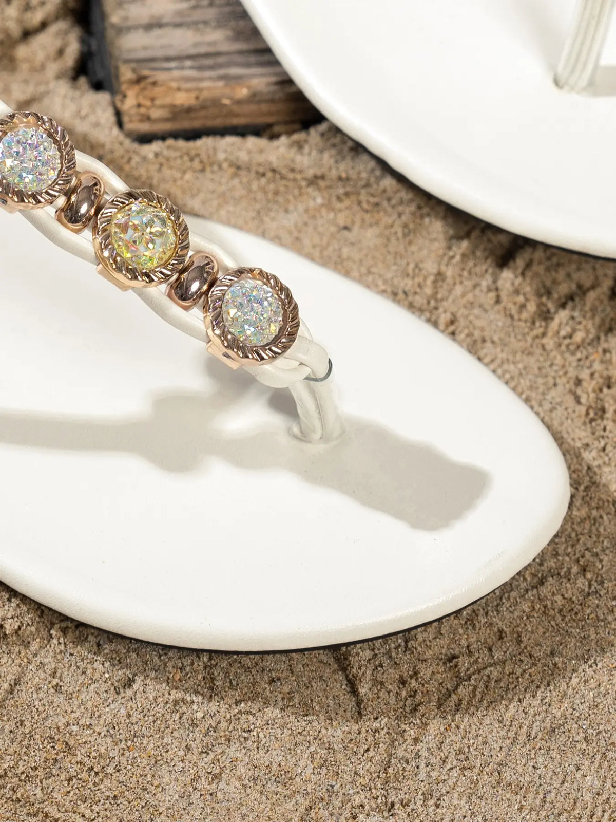 Women's Boho Rhinestone Slides