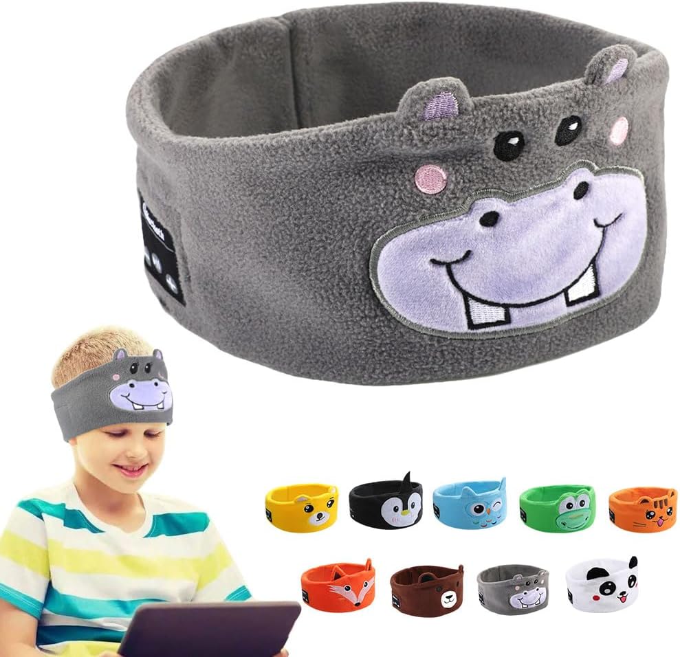 Kids Wireless Headphones, Over Ear Headphones for Children & Toddlers, with Thin Speakers & Super Soft Fleece Headband