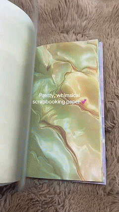 Pearl & Vintage Floral Scrapbook Paper — 160-Sheet Craft Pack