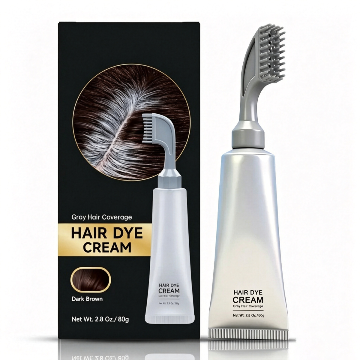 Limited Time Offer | Instant Gray Coverage Hair Dye Comb for Men & Women