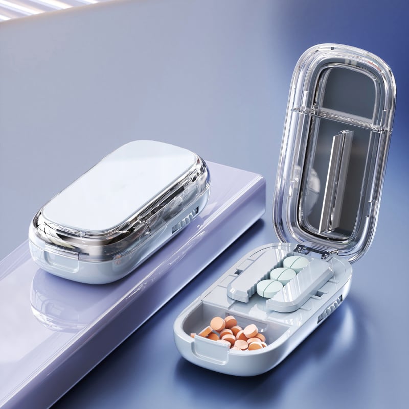 Portable Pill Cutter and Splitter for Multiple Pills