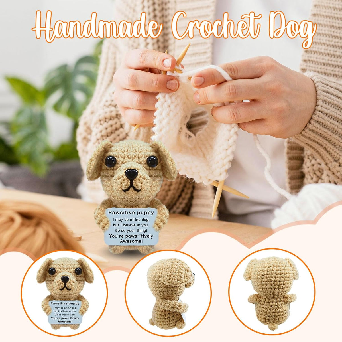 Emotional Support Crochet dog
