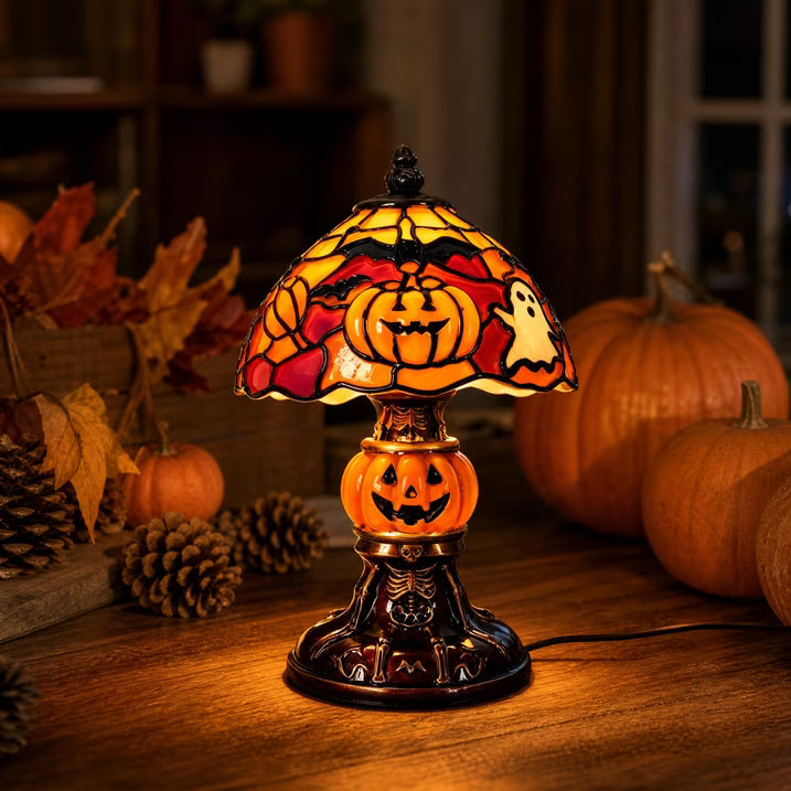 Glowing Resin Pumpkin Night Light