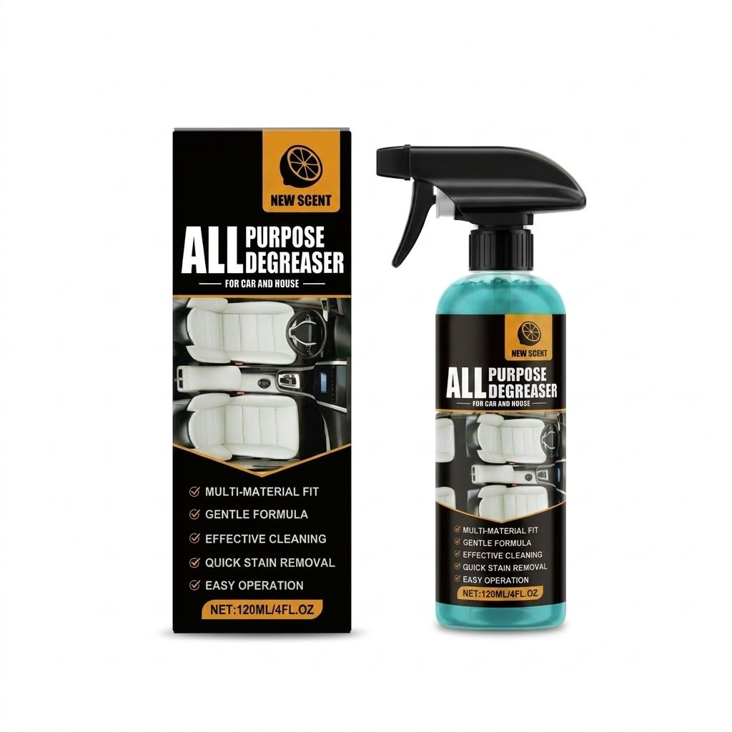 Multi-Surface Degreaser Spray — Save 52% Today! For Car Interiors, Kitchen Grease & Home Cleaning