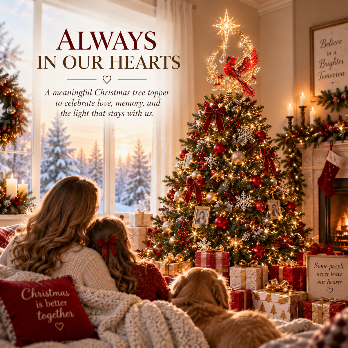 Cardinal Heaven’s Light Tree Topper