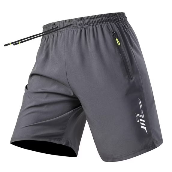 Unisex Reflective Print Workout Shorts
