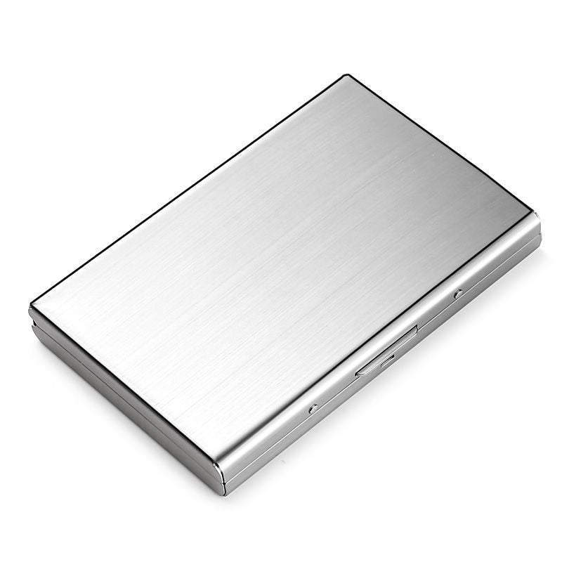Men's Minimalist RFID Blocking Metal Card Holder Wallet