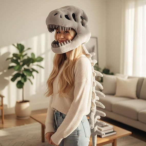 Realistic Dinosaur Skeleton Costume Set