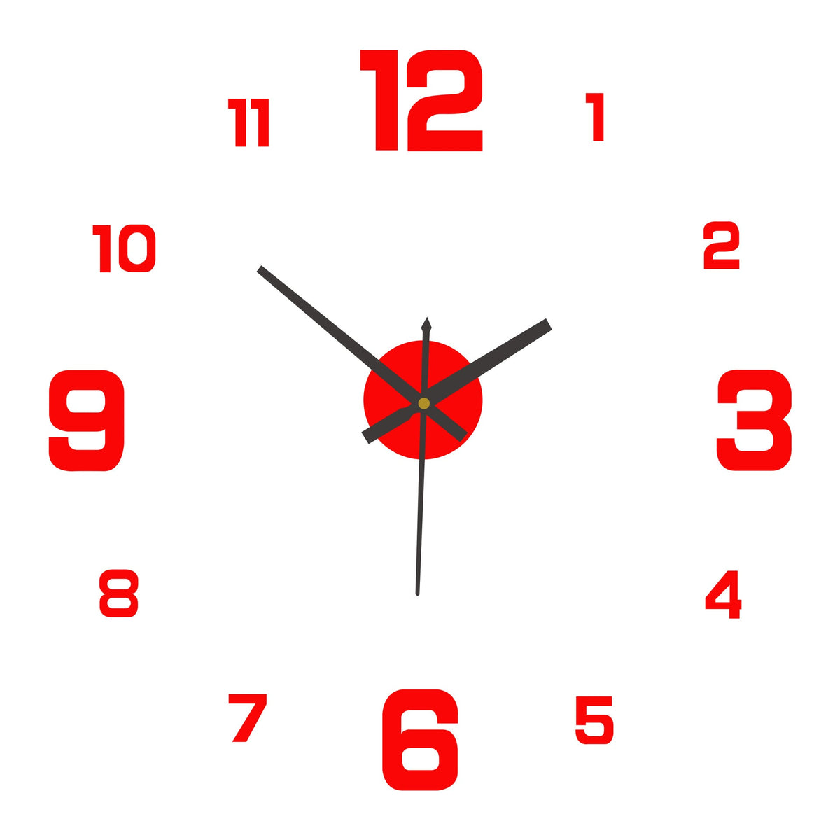 2026 HOT SALE3D DIY Luminous Acrylic Wall Clock Set