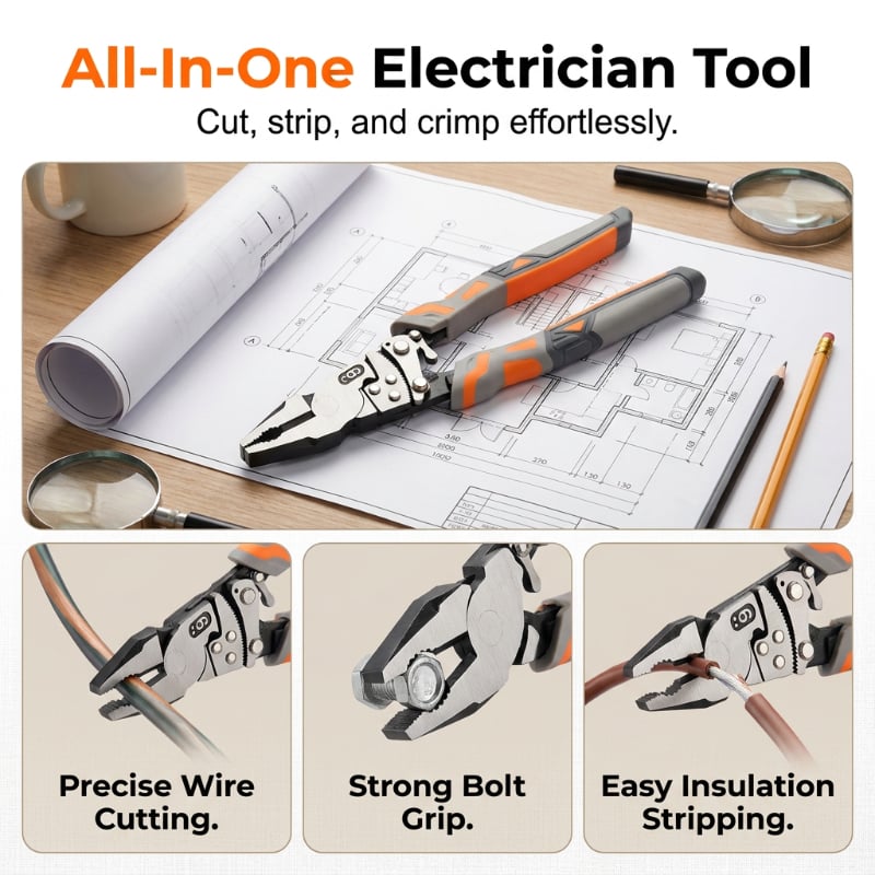 Self-Locking Ratchet Pliers — Lock, Hold & Work Without Constant Squeezing