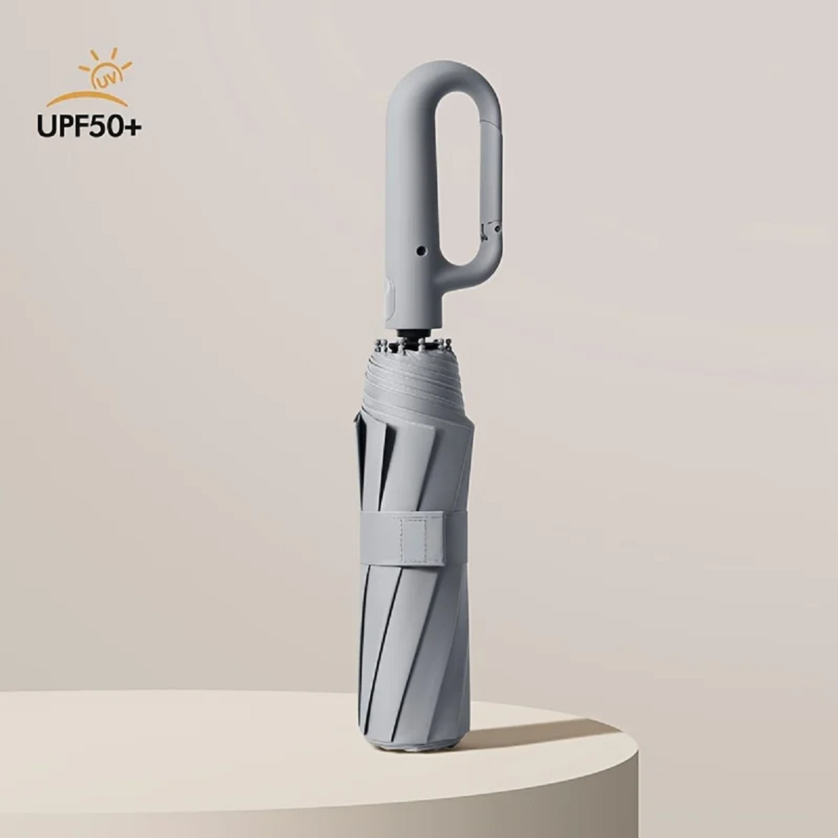 Automatic Folding Windproof Umbrella with Clip Handle