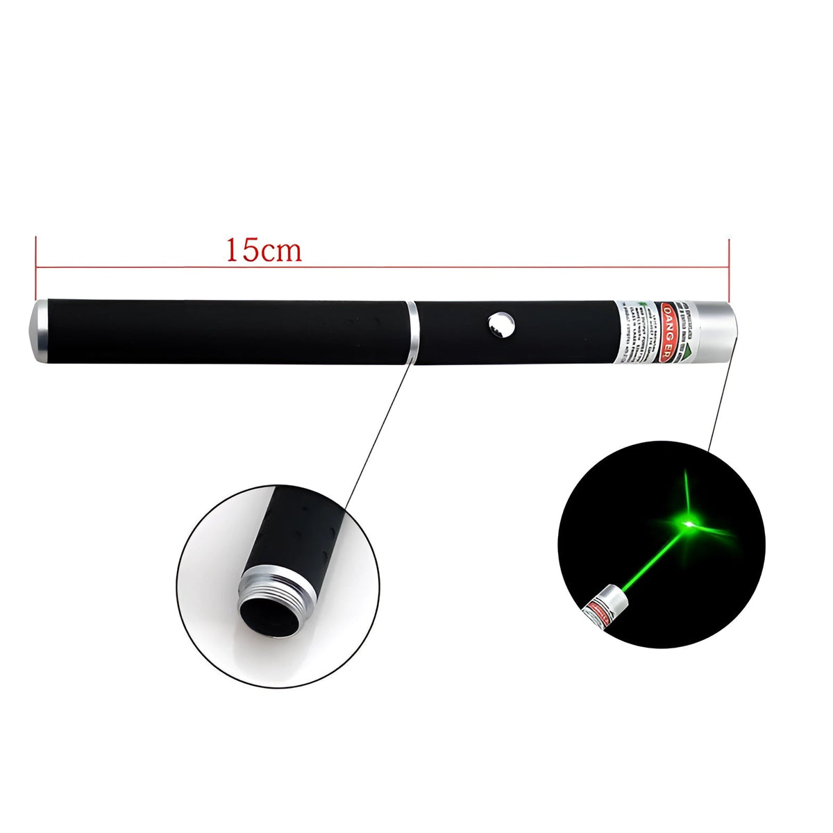 Adjustable Focus Multi-Color Beam Laser Pointer