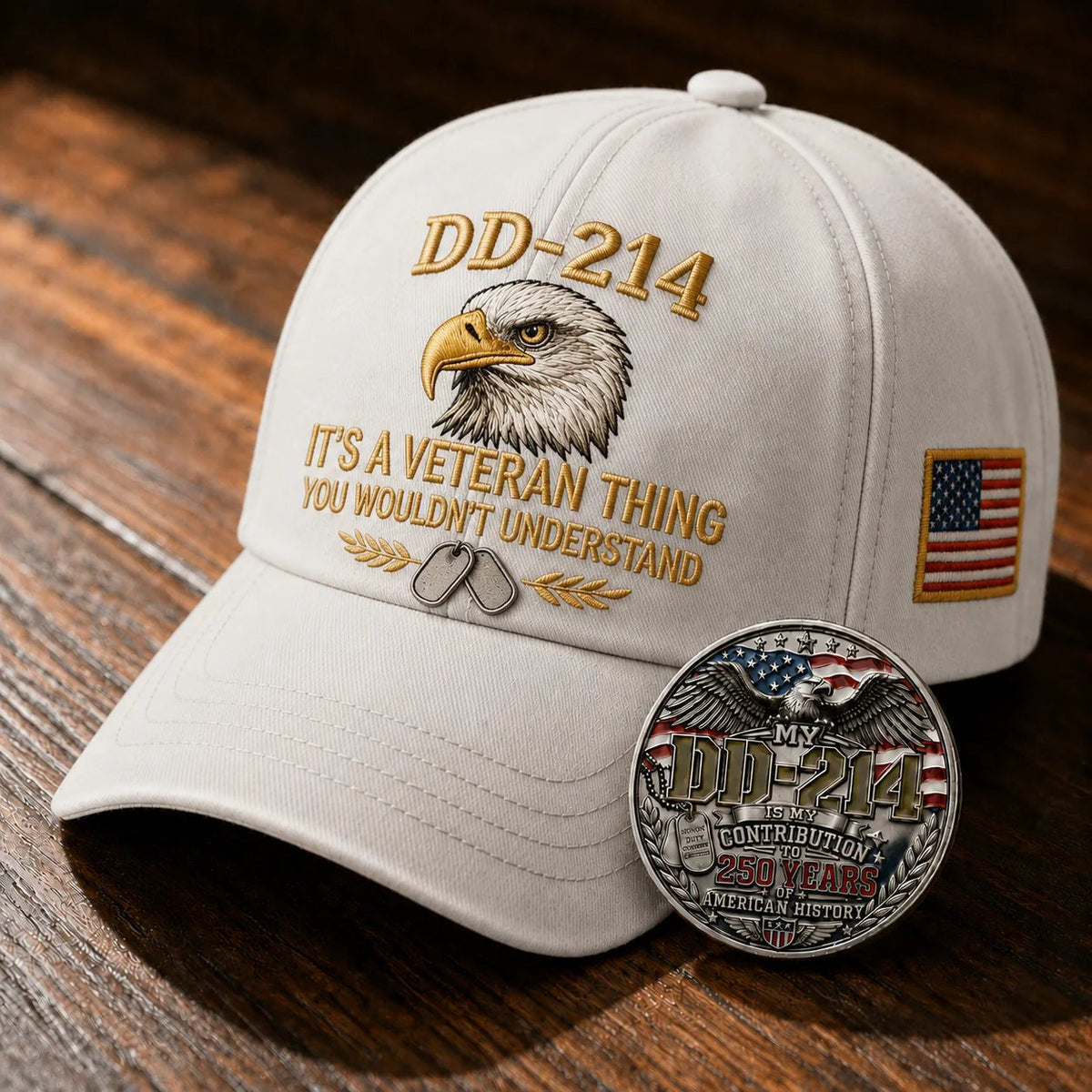DD-214 Veteran 3D Embroidered Cap - “IT'S A VETERAN THING YOU WOULDN'T UNDERSTAND”