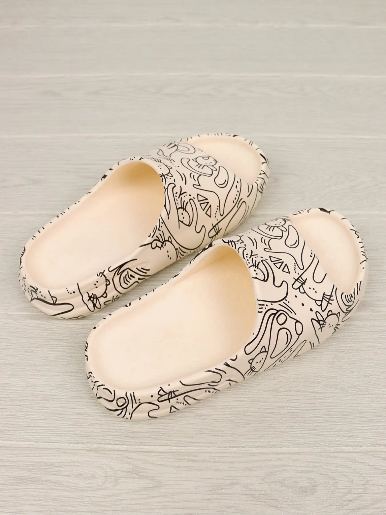Women's Cartoon Print EVA Sandals – Cushioned