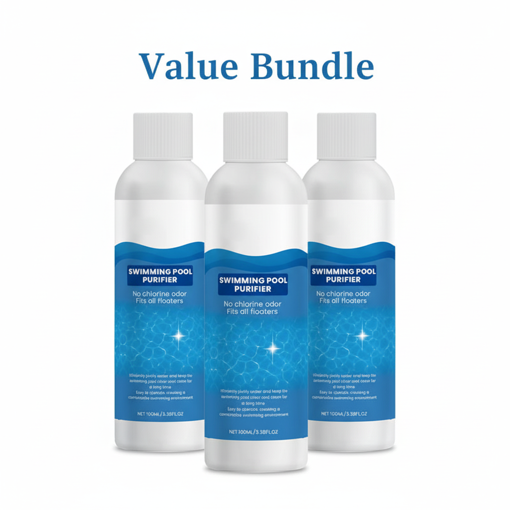 Summer Sale 50% off!Swimming Pool Purifying Liquid – Crystal Clear Water, Zero Hassle!