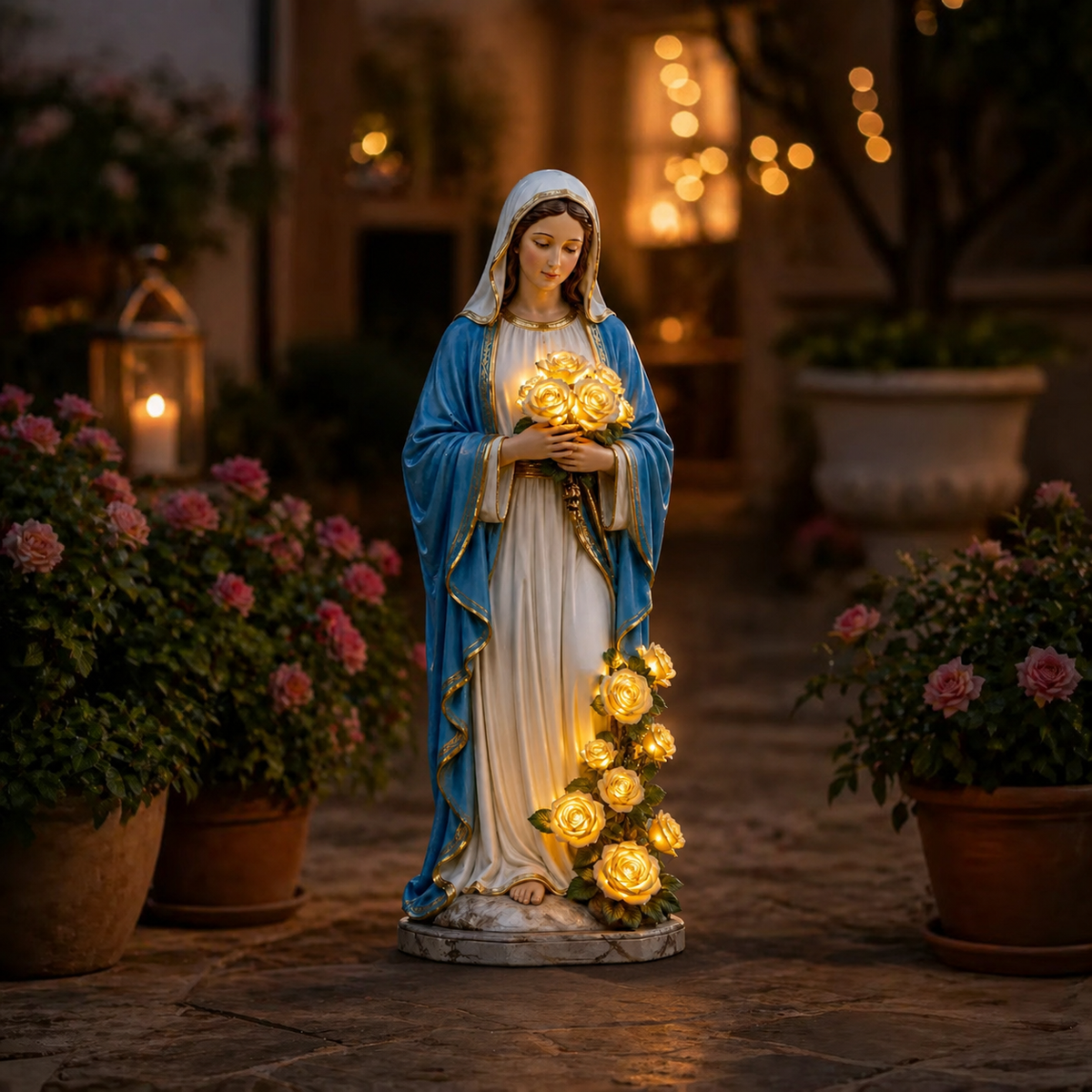 Virgin Mary Garden Light