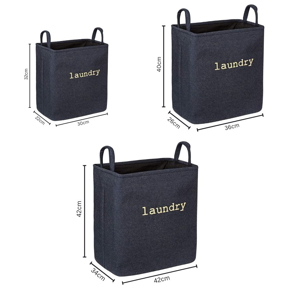 Fabric Storage Cube Basket with Handles