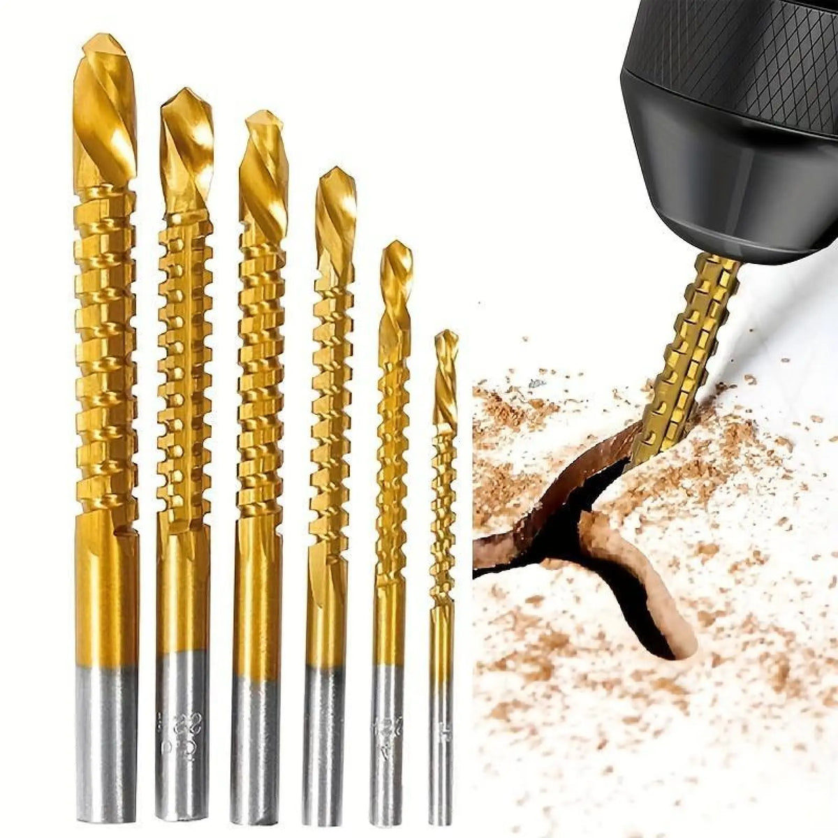 6Counts Metalworking Ideal For Drilling-Multi-use for boring, cutting and polishing