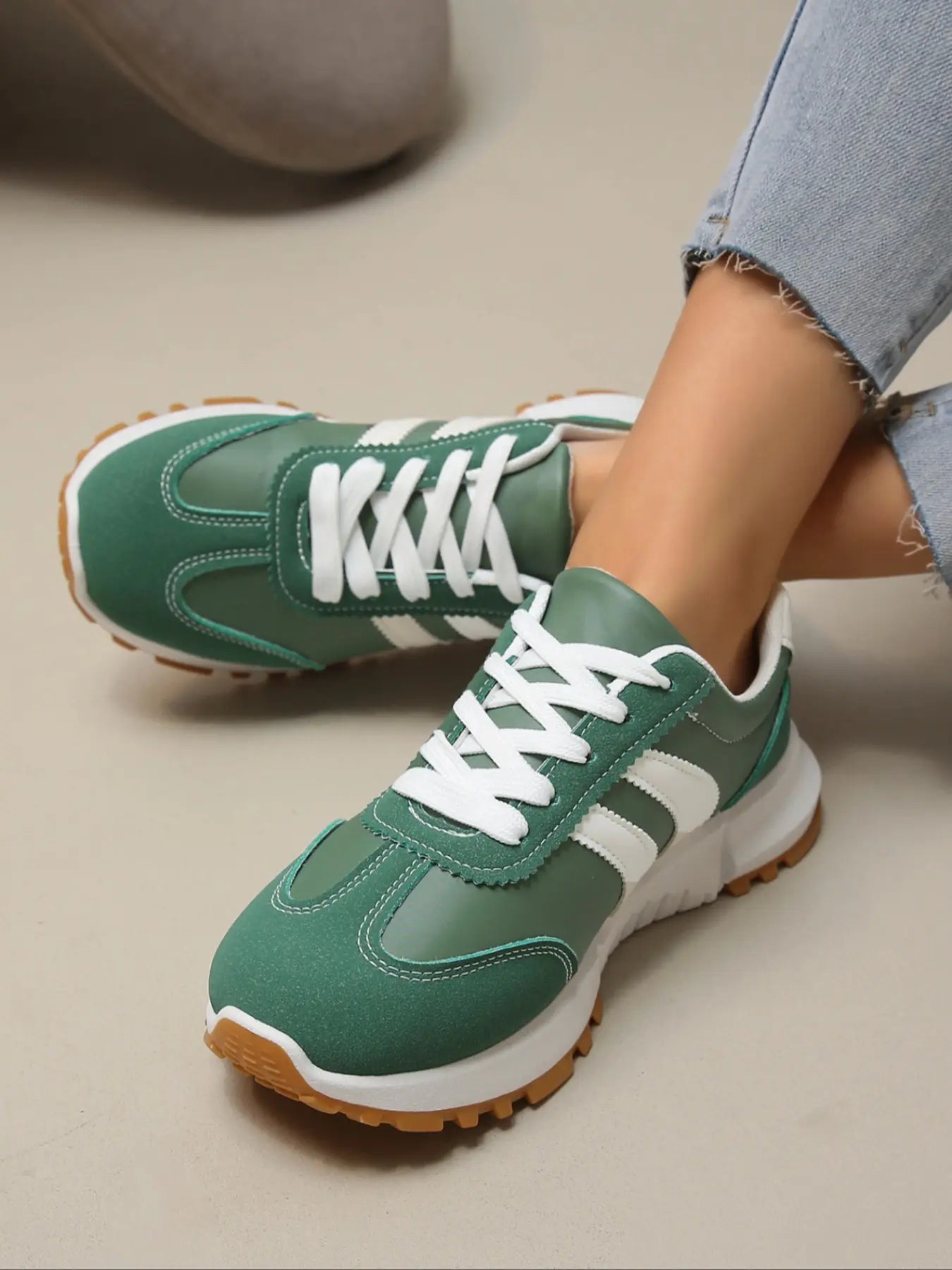 Women's Trainers – Lace-Up, Non-Slip, Lightweight
