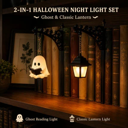 Summer Sale 49% OFFCozy Reading Ghost Bookshelf Lamp