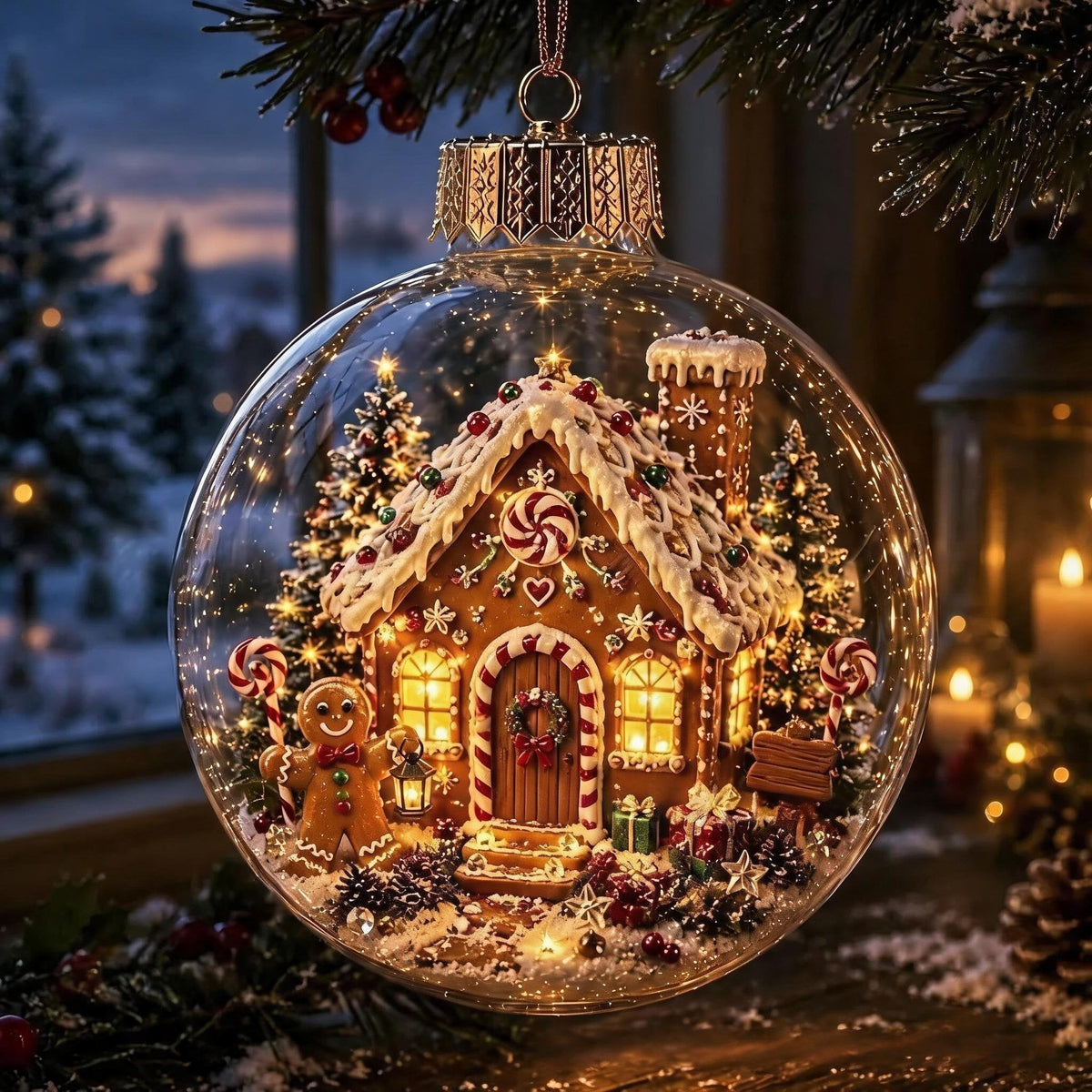 Buy 1 Get 1 FreeGlowing Christmas Diorama Ornament – A Tiny Winter World in the Palm of Your Hand