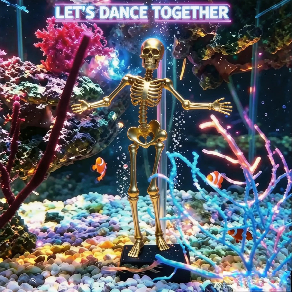 Dancing Skeleton Aquarium Bubbler