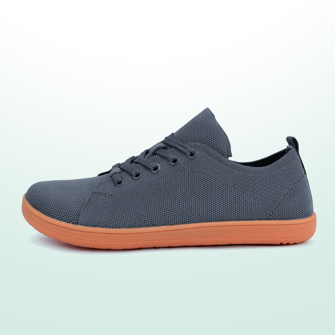 Mobivio Daily Knit Barefoot Shoes - Dark Grey Gum