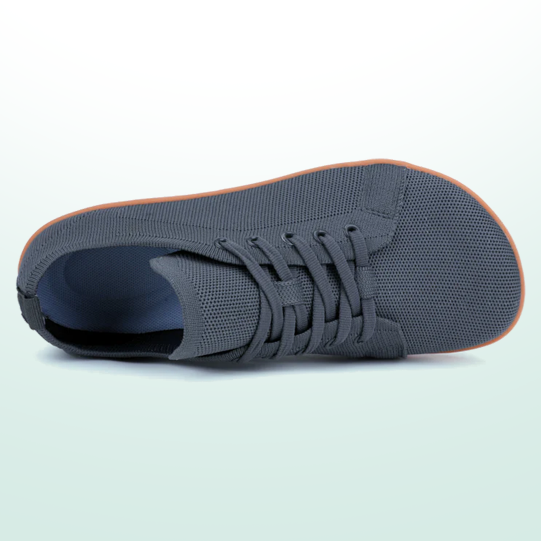 Mobivio Daily Knit Barefoot Shoes - Dark Grey Gum