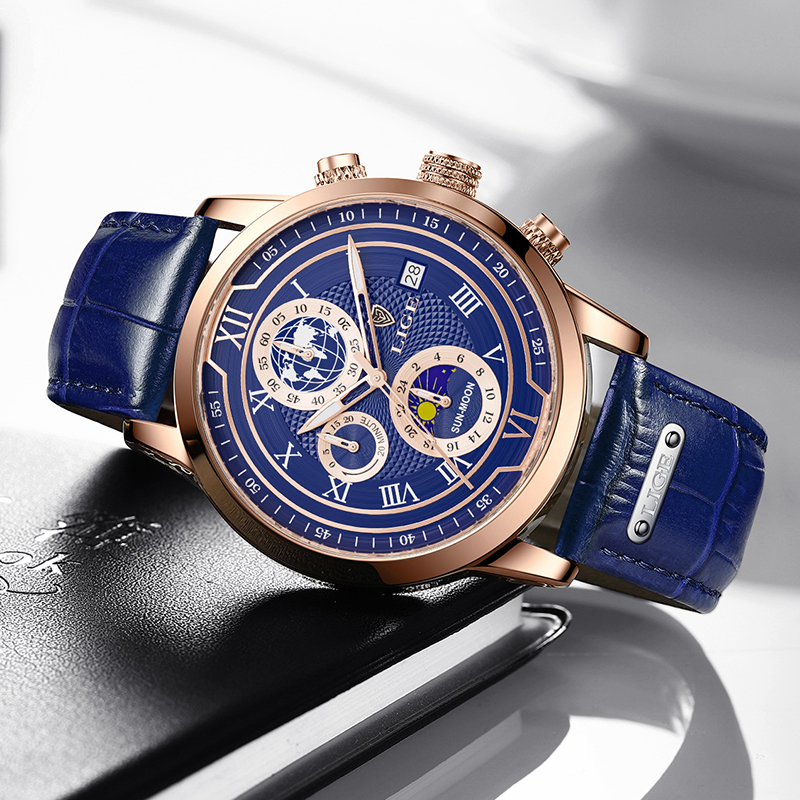 Davy | Classic Chronograph Men’s Watch | Stylish & Functional Luxury Wristwatch for Every Occasion