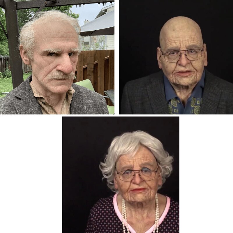 Davy | Creepy Old Man Mask – Realistic Latex Halloween Mask for Adults